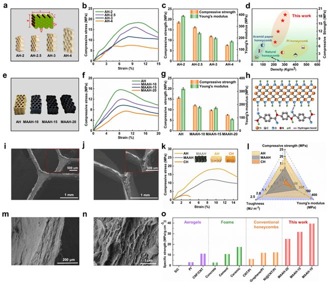 陕西科技大学张美云教授、杨斌副教授团队Adv Fiber Mater：功能结构一体化的多功能芳纶吸波蜂窝材料(图3)