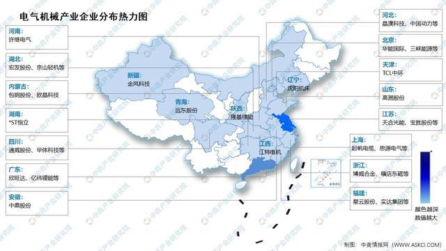 2024年中国电气机械和器材制造业营业收入及企业分布预测分析(图2) 2024年中国电气机械和器材制造业营业收入及企业分布预测分析(图2)
