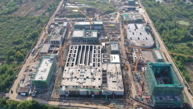 仪征污水处理厂迁扩建工程建筑物主体施工完成!(图4) 仪征污水处理厂迁扩建工程建筑物主体施工完成!(图4)