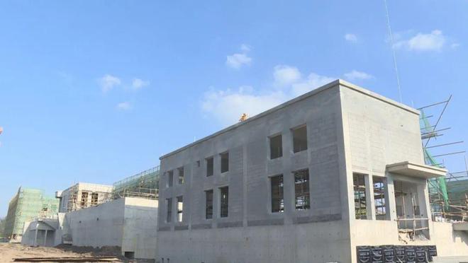 仪征污水处理厂迁扩建工程建筑物主体施工完成!(图2) 仪征污水处理厂迁扩建工程建筑物主体施工完成!(图2)